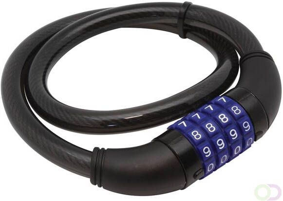 Velleman Fietsslot met 4-cijferige code ÃË12 mm stalen kabel fietsbeveiliging